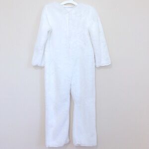 Smallfoot little Kids White Furry animal Jumpsuit Costume